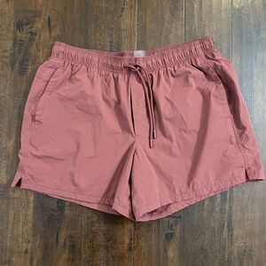 Men's 5 inch VRST Athletic Drawstring Shorts in Dusty Rose